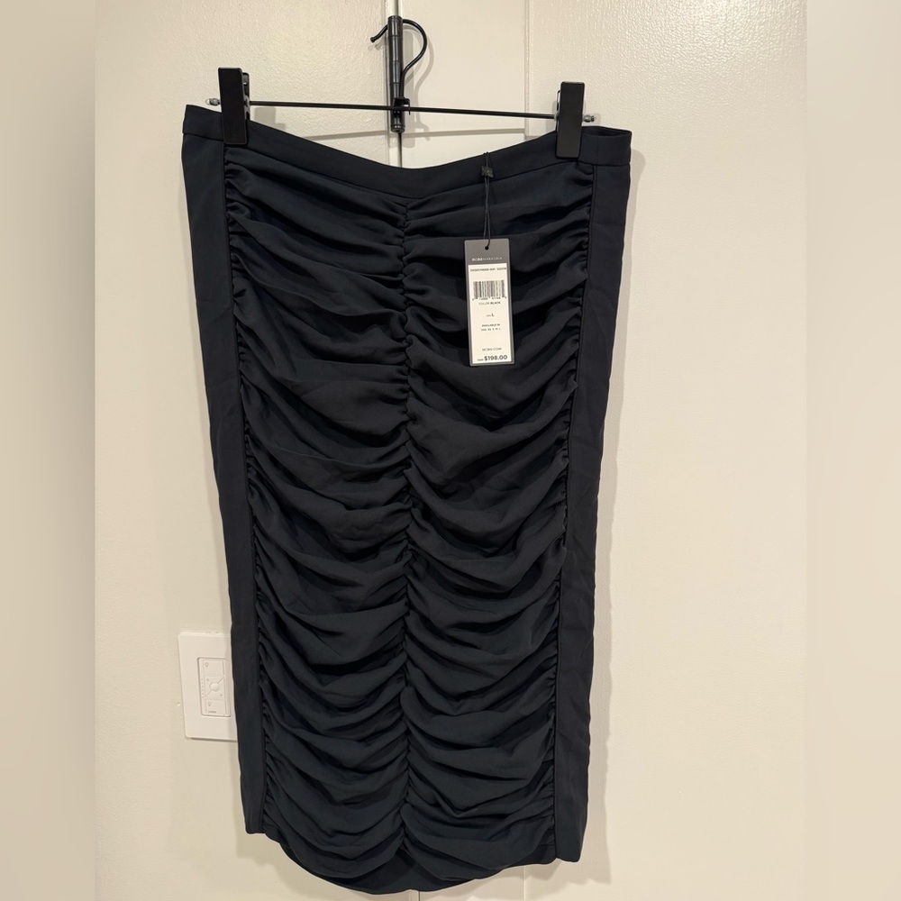 BCBG MAX AZRIA ruched pencil skirt | SIZE L |